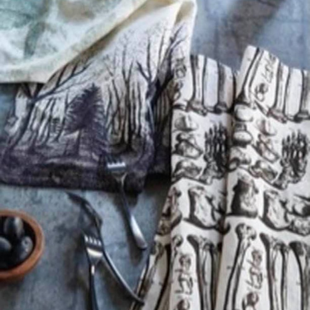 2pc Bone Chilling Tea Towel Set John Derian